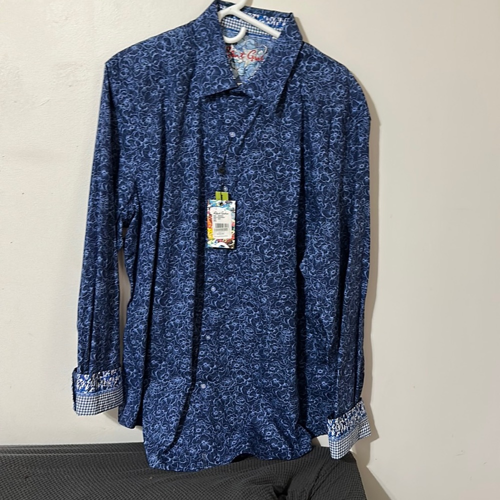 Robert Graham OVERHAUL Blue Hibiscus 2XL
